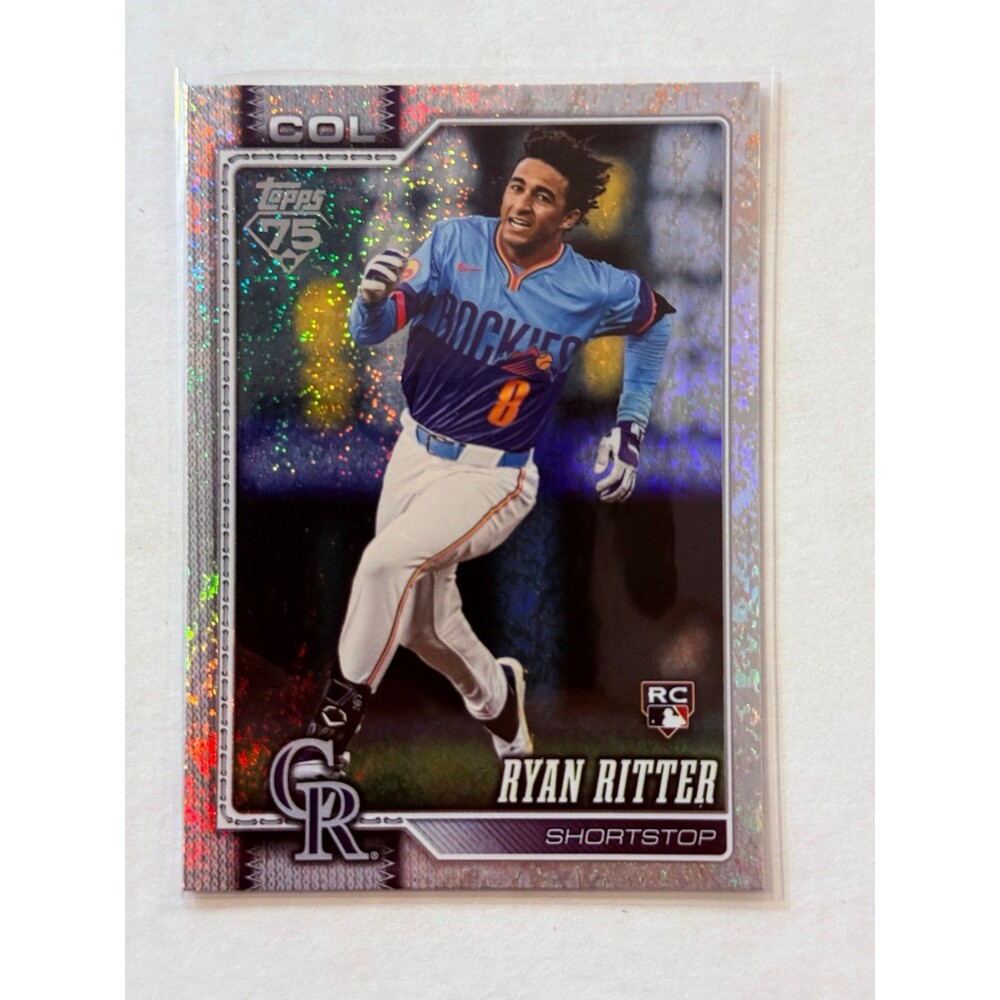 2026 Topps Series 1 Sandglitter #18 Ryan Ritter Rockies RC